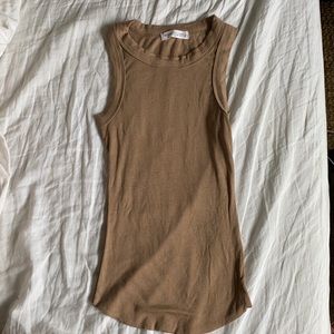 Tan soft tank top